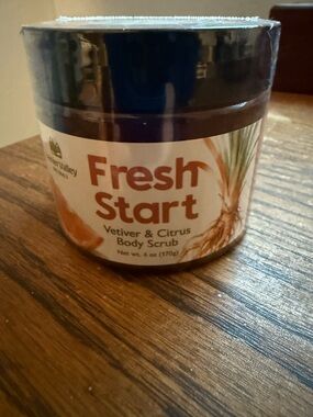 Fresh Start Vetiver & Citrus Body Scrub.  New/Sealed